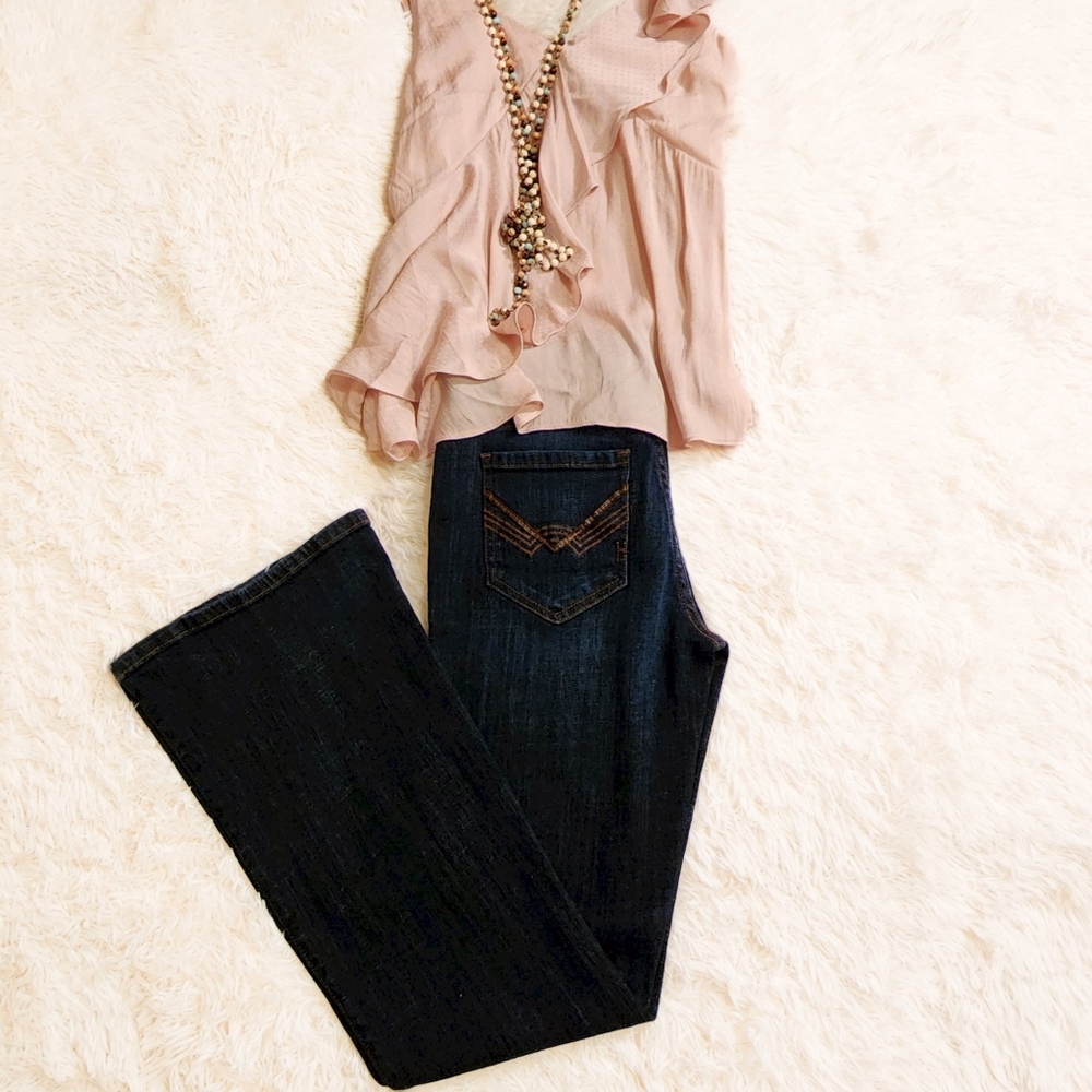 IDYLLWIND By Miranda Lambert Bootcut Wide leg Mid-rise Whisker Jeans Size 8/32L